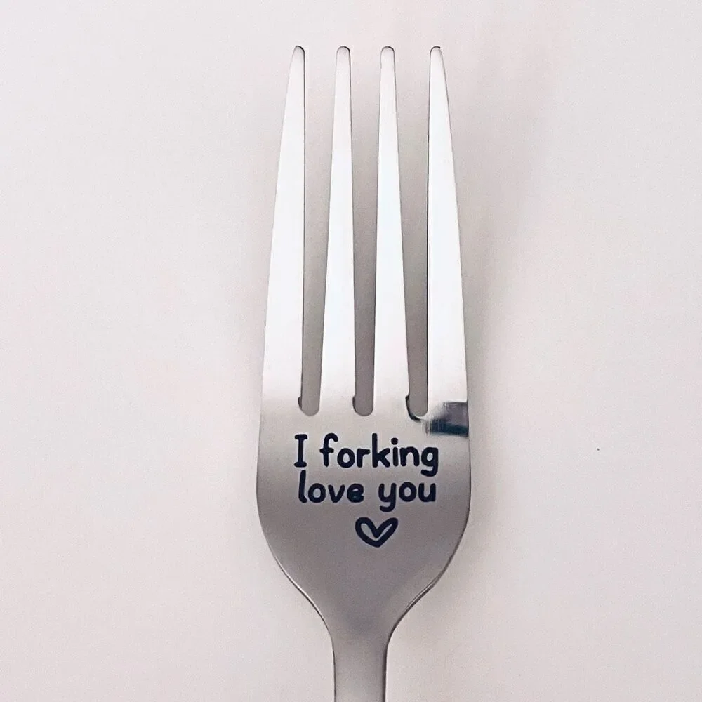 NWT Gorgeous “I Forking Love You” Great Anniversary, Valentine’s Funny Fork Gift
